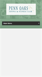 Mobile Screenshot of pennoakstennisandfitness.com